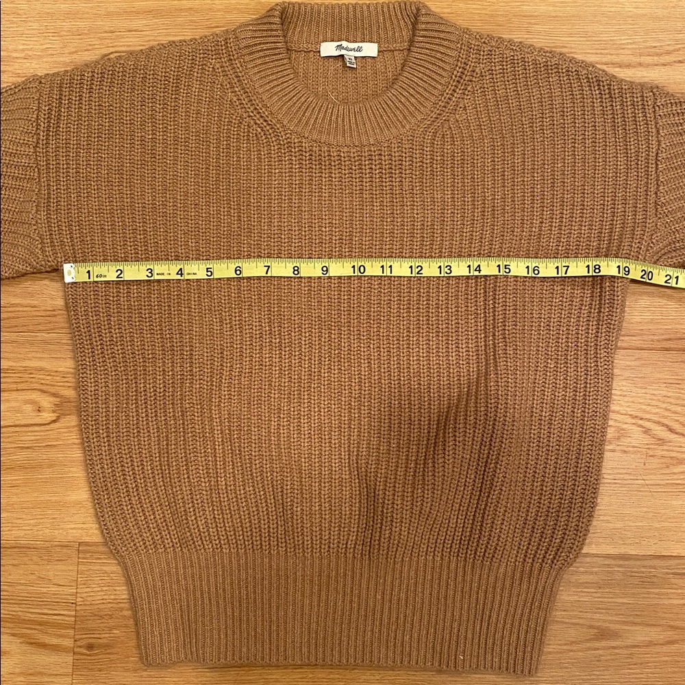 BNWT Madewell Fairbanks Pullover Sweater in Heather Saddle SIZE XS - Picture 12 of 16
